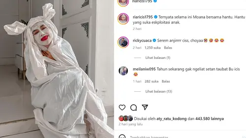Ria Ricis Singgung soal Hantu dan Eksploitasi Anak Sambil Cosplay Pocong di Tengah  Proses Cerai - ShowBiz Liputan6.com