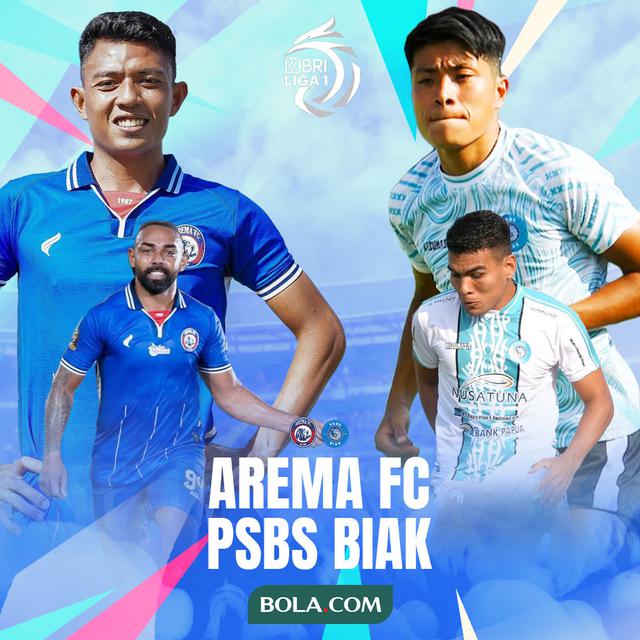 BRI Liga 1 - Arema FC Vs PSBS Biak - Duel Antarlini