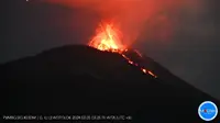 Gunung Ili Lewotolok di Kabupaten Lembata Nusa Tenggara Timur (NTT) kembali erupsi pagi ini, Selasa (5/3/2024). (Liputan6.com/ Dok PVMBG)