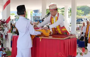 Mendagri Tito Pimpin Upacara HUT Ke-81 Kemerdekaan RI di Manggarai Timur