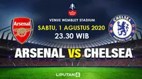 Arsenal vs Chelsea. (Liputan6.com/Trie Yasni)