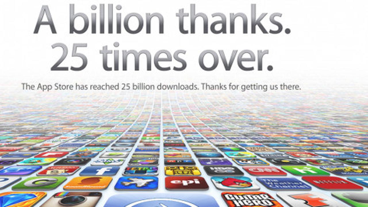 iTunes App Store tembus 25 miliar pengunduh
