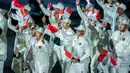 Kontingen Indonesia di Opening Ceremony SEA Games Thailand 2025 yang digelar di Rajamanggala Stadium pada Selasa (9/12/2025) malam WIB. (Dok. NOC Indonesia)