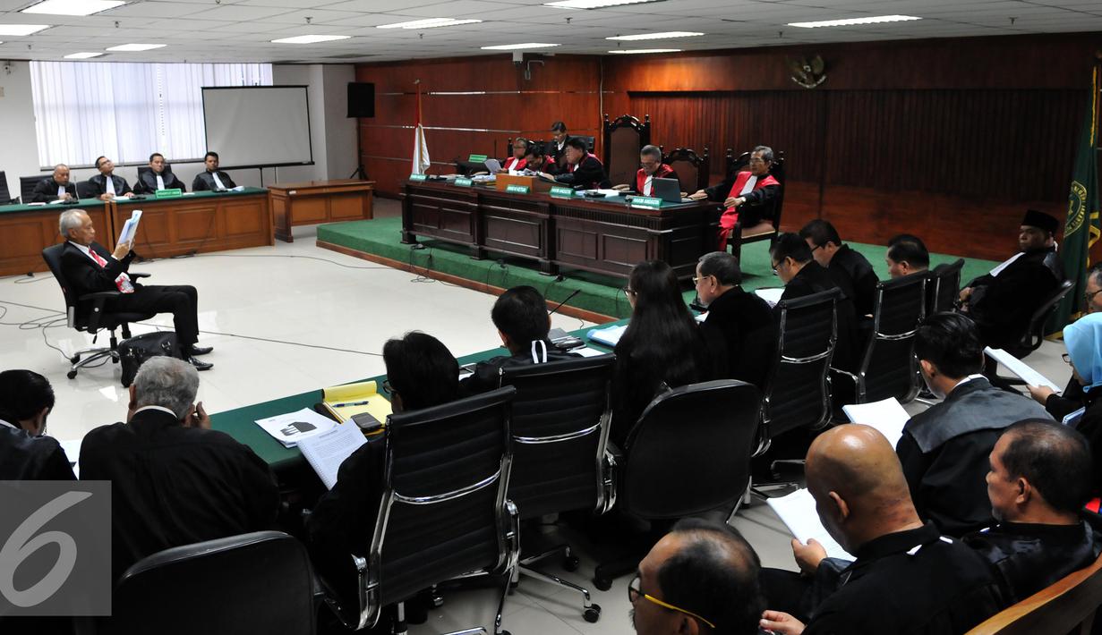 Suasana sidang Tersangka kasus dugaan korupsi suap majelis hakim dan panitera PTUN Medan OC Kaligis di Pengadilan Tipikor, Jakarta, Kamis (10/09/2015). (Liputan6.com/Andrian M Tunay)