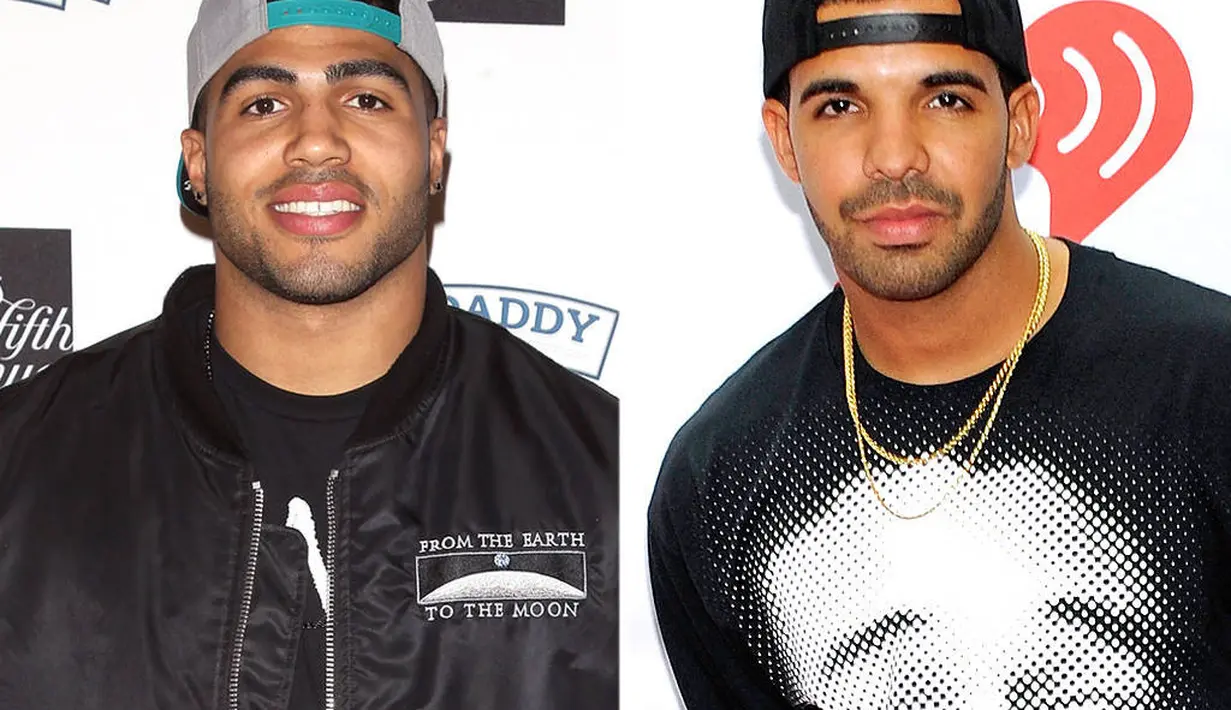 Michael Kendricks pun tak jarang dibilang mirip dengan Drake. (Jim Spellman/WireImage, David Becker/Getty Images/E! News)