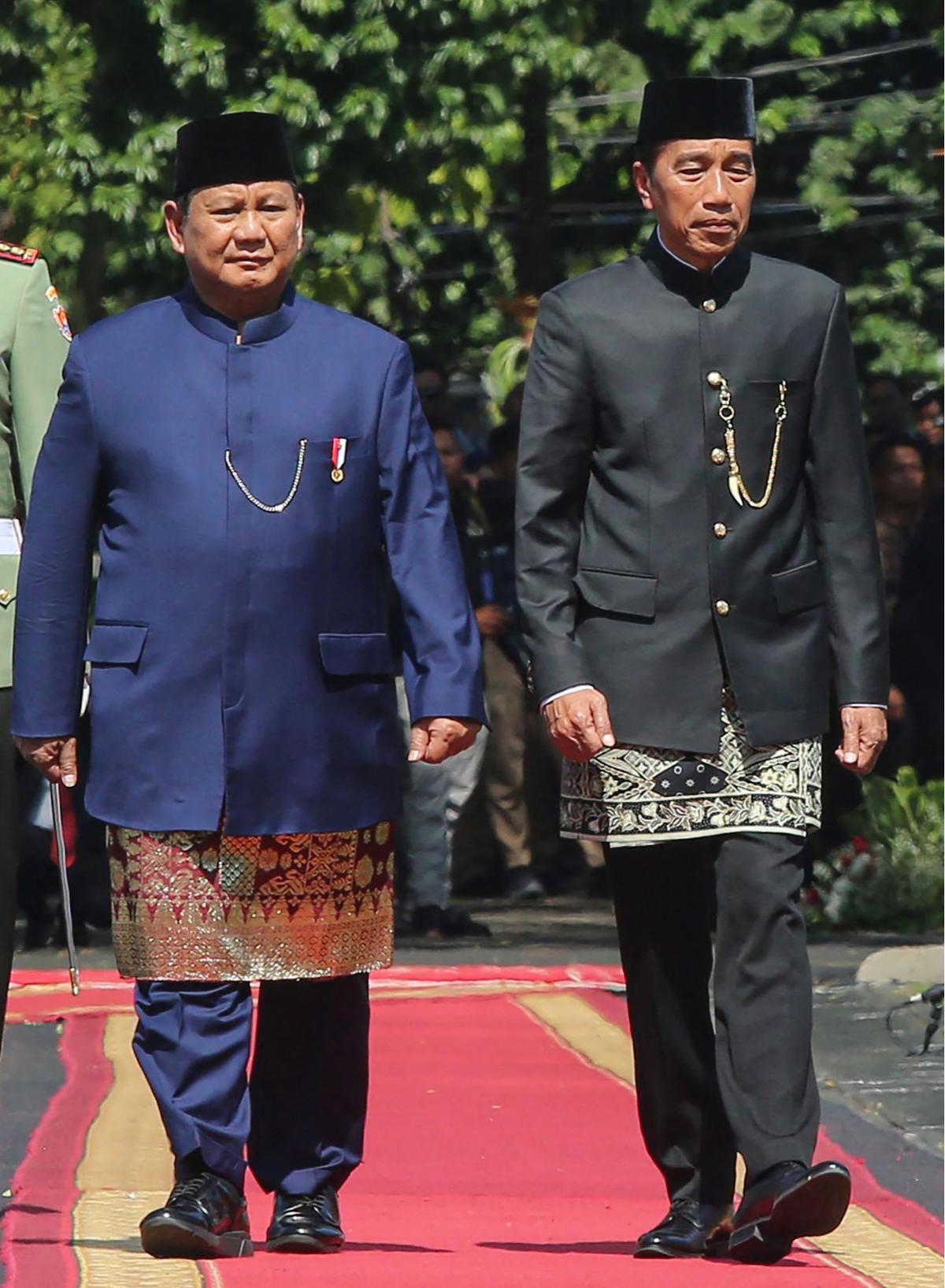 Jokowi sambut Presiden Prabowo di Istana Merdeka