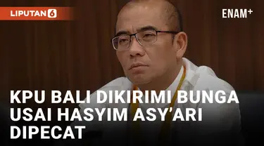 Hasyim Asy&rsquo;ari Dipecat, BEM UNUD Kirim Karangan Bunga ke KPU Bali