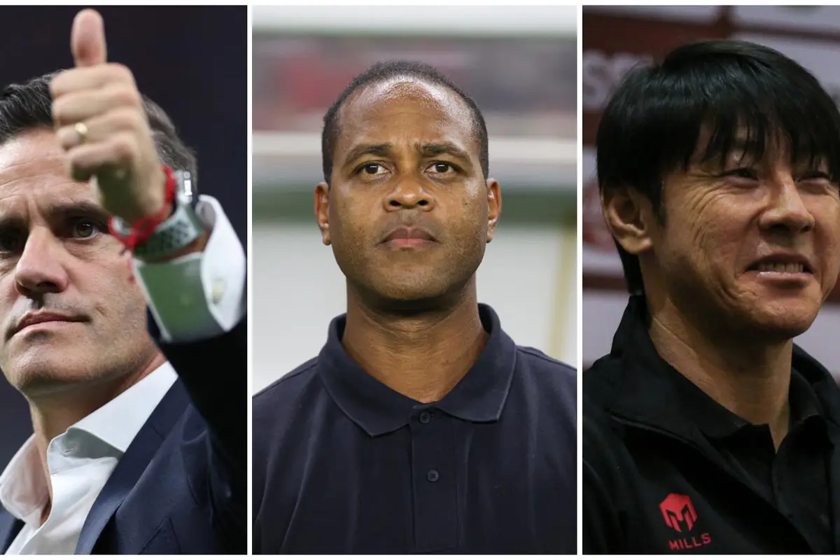 John Herdman, Patrick Kluivert, Shin Tae-yong.