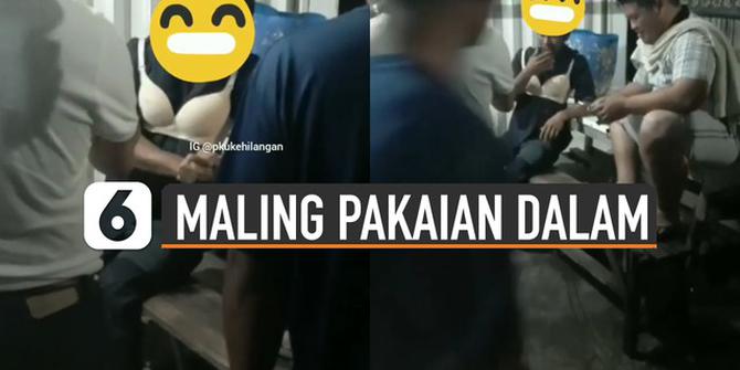 VIDEO: Maling Pakaian Dalam Tertangkap Warga
