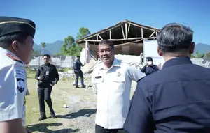 Kemenimipas Salurkan 20 Ton Bantuan, Janji Bangun Kembali Rutan Ruteng