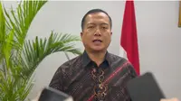 Juru Bicara Kementerian Luar Negeri RI Lalu Muhammad Iqbal merespons isu relawan ditahan IDF. (Screen grab video dok Kemlu)