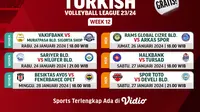 Link Siaran Langsung Liga Voli Turki 2023/2024 Week 11 di Vidio Pekan Ini. (Sumber: dok. vidio.com)