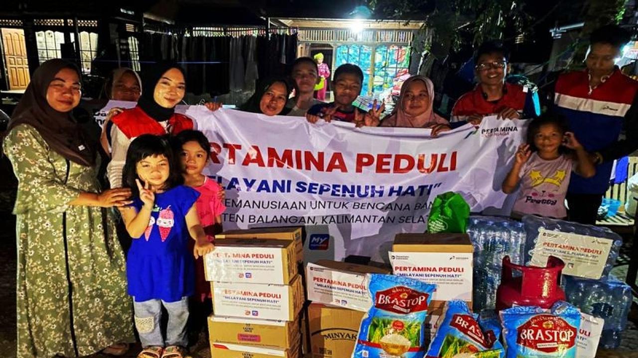 Pertamina Salurkan Bantuan Kemanusiaan untuk Korban Banjir Balangan di Kalimantan Selatan