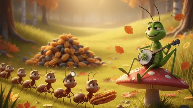 The Ant and The Grasshopper - Semut dan Belalang