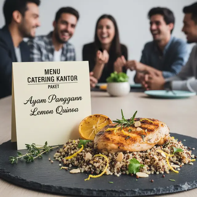 Ayam Panggang Lemon Quinoa (Gemini AI)