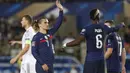 Griezmann terbilang aktif mengontrol bola dengan catatan dua dribbling sukses dari tiga percobaan. Pemain 30 tahun tersebut juga berkontribusi atas pertahanan lewat dua kali tackling dan satu sapuan. (Foto: AFP/Franck Fife)