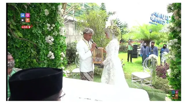 12 Momen Akad Nikah Ridho 2R dan Syifa, Berlangsung Khidmat dengan Adat Sunda