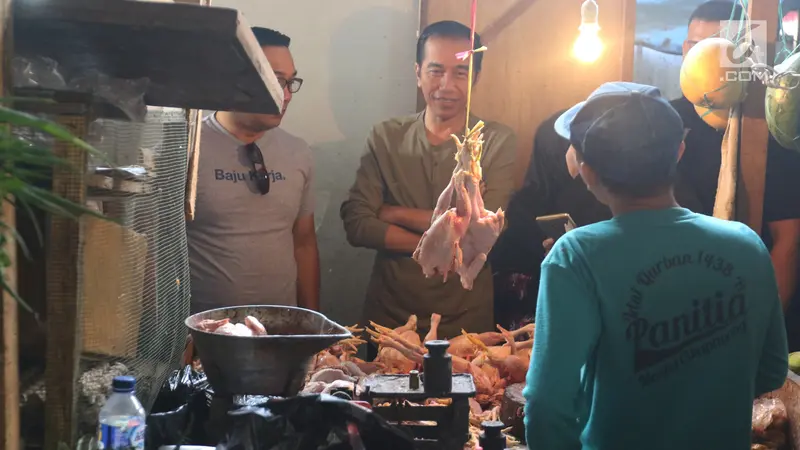 Jokowi Kunjungi Pasar Cihaurgeulis Kota Bandung