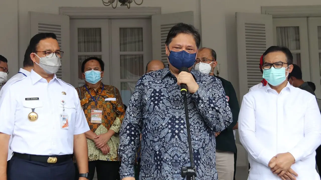 Ketua Komite Penanganan Covid-19 dan Pemulihan Ekonomi Nasional (KPCPEN) Airlangga Hartarto