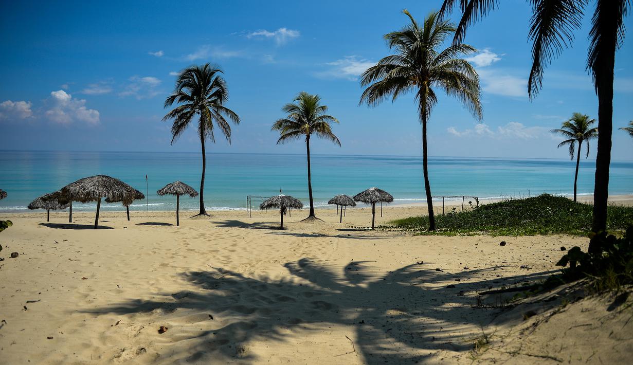 Foto Sunyi Sepi Pantai Di Kuba Tanpa Wisatawan Global Liputan6 Com