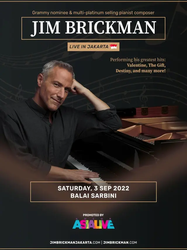 Jim Brickman bakal gelar konser di Jakarta
