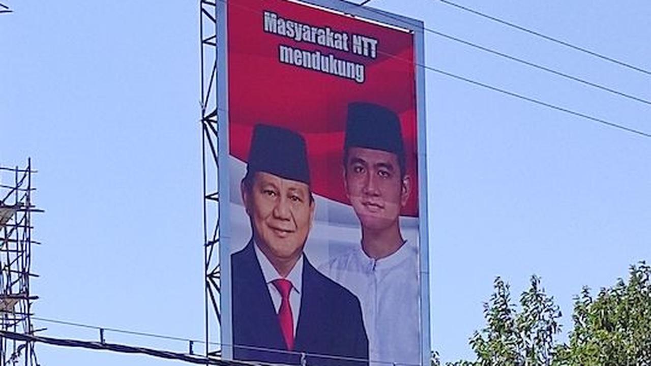 Muncul Baliho Prabowo dan Gibran di Kupang