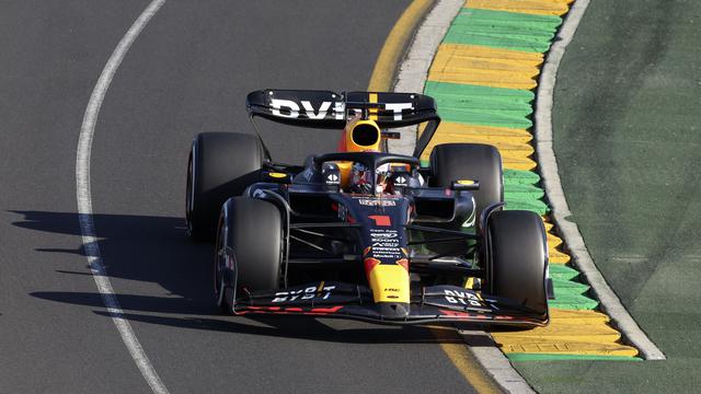 Pembalap Red Bull Racing, Max Verstappen di FI Australia 2023.