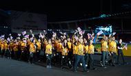 Kontingen Malaysia saat mengikuti upacara penutuan SEA Games 2025 di Stadion Rajamangala, Bangkok, Thailand, Sabtu (20/12/2025). (Dok.Olympic Council of Malaysia)
