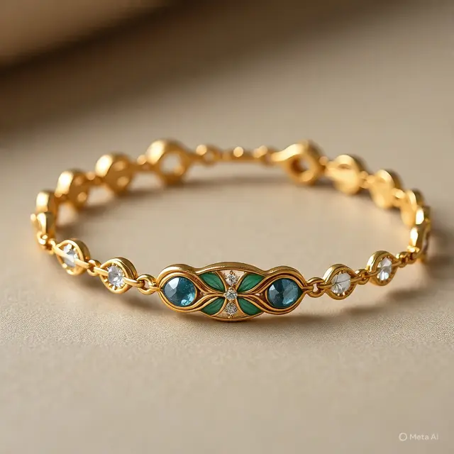 Model Gelang Serut Emas Terbaru