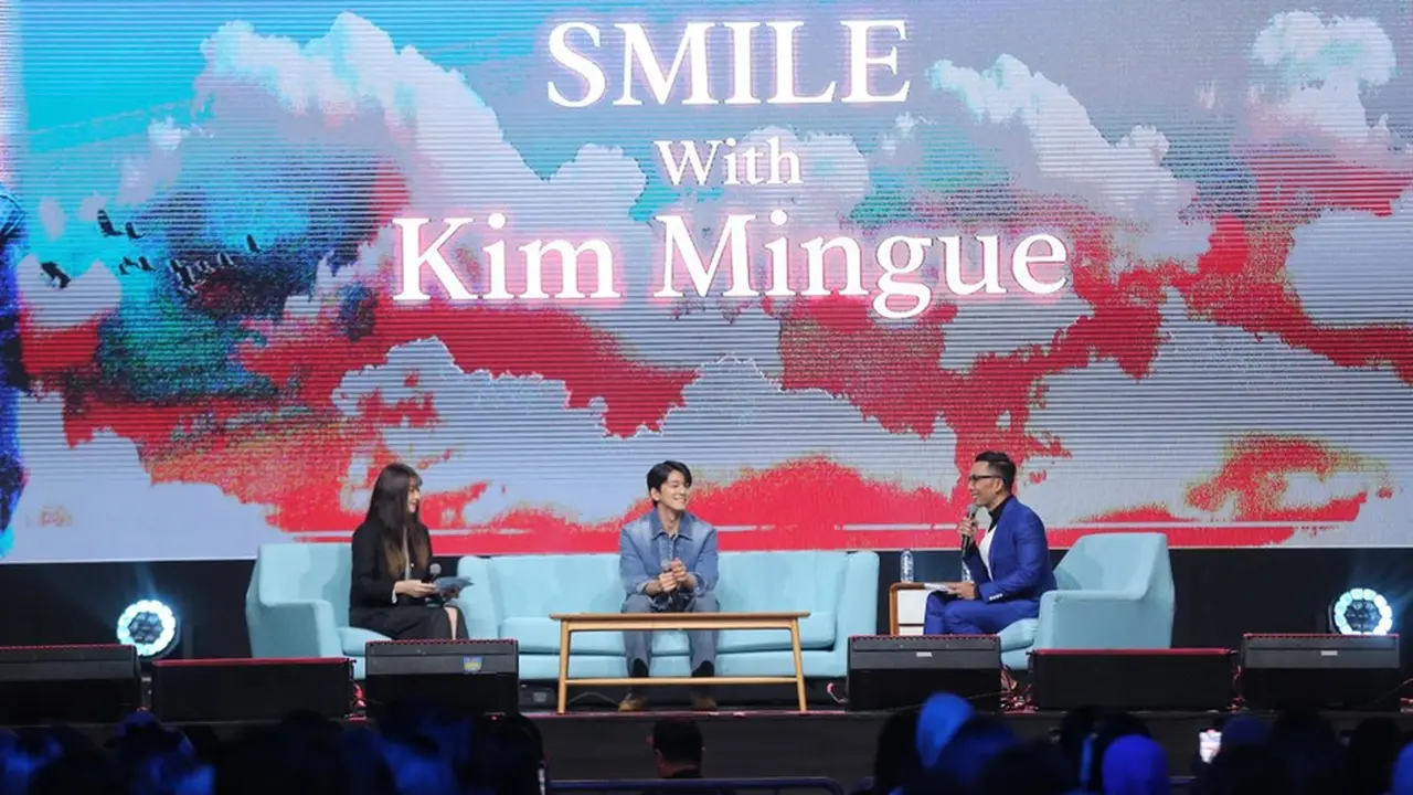 Kim Mingue Main Tebak Lagu dan Reka Adegan Drakor Bareng Fans dalam Fan Meeting di Jakarta