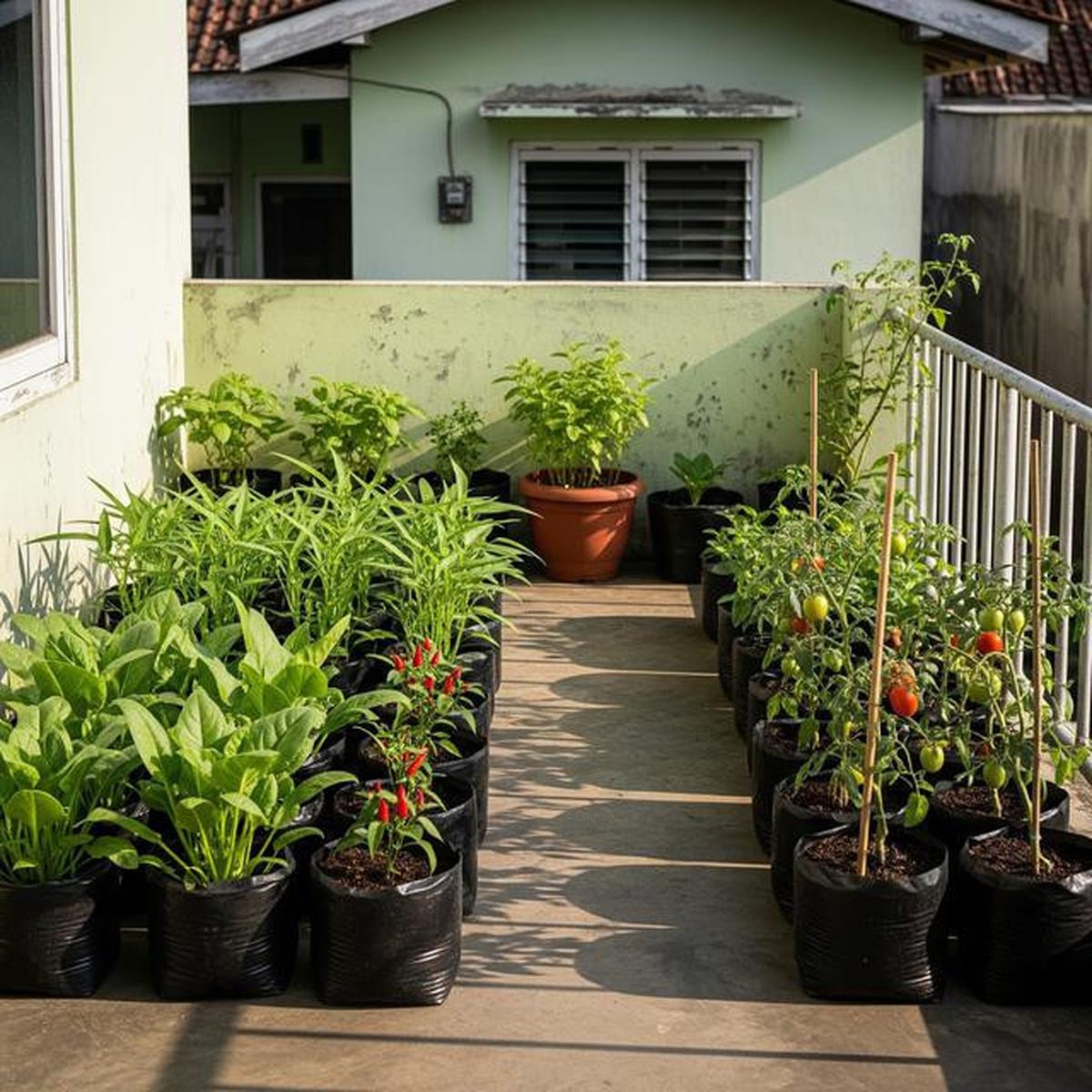 9 Ide Kebun Sayur Hemat Biaya di Kontrakan Sepetak, Panen Segar Lahan Terbatas