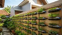 Cara Membuat Dinding Hijau dari Botol Bekas, Buat Rumah Makin Asri dan Cantik