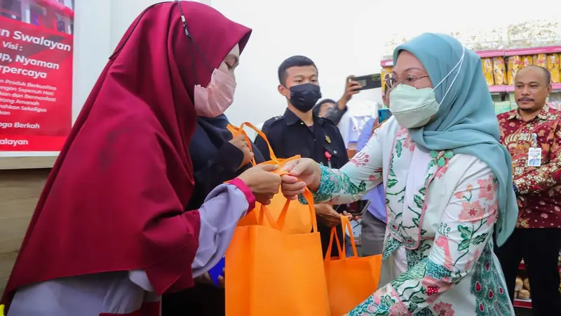 Menteri Ketenagakerjaan (Menaker) Ida Fauziyah di Kota Padang, Sumatera Barat, Kamis (6/10/2022).