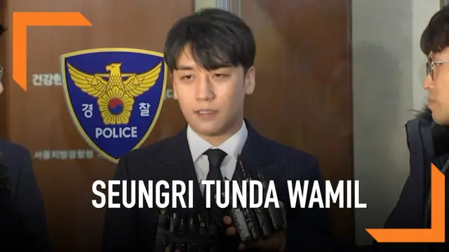 Usai jalani pemeriksaan Seungri eks-BIGBANG putuskan menunda wajib militer. Seungri jadi tersangka kasus prostitusi karena terbukti menyediakan layanan prostitusi untuk para kliennya.