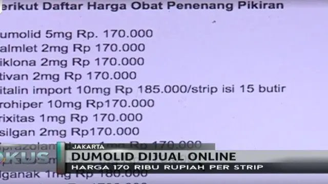 Dumolid Masih Beredar Luas di Pasar Online 