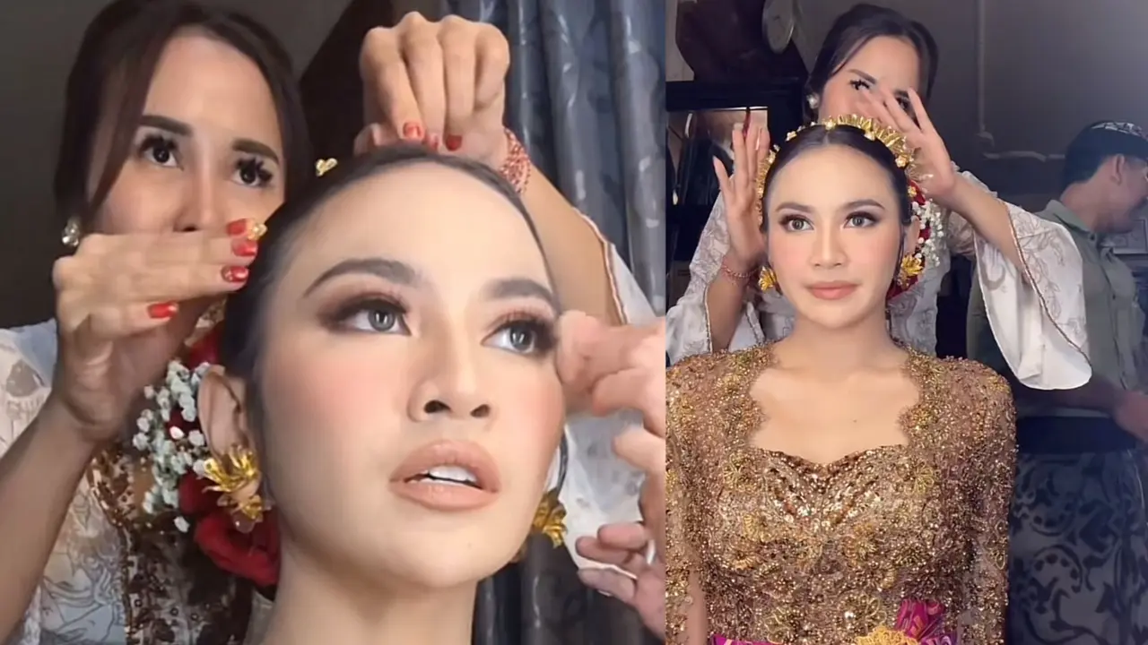 Makeup artist Mahalini berbagi cerita saat ia mendandani penyanyi tersebut