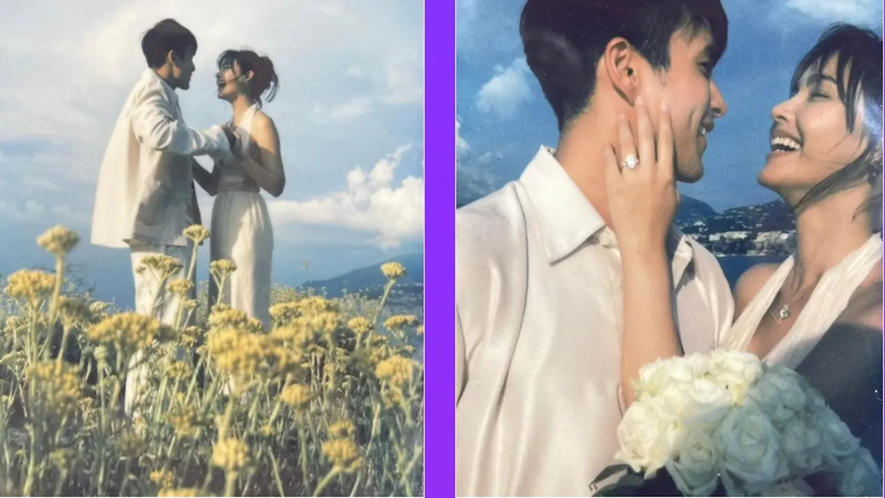 Yaya Urassaya Sperbund dilamar Nadech Kugimiya usai 12 tahun pacaran (Foto: Instagram urassayas)