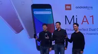 Peluncuran Xiaomi Mi A1 di Jakarta, Rabu (20/9/2017). (Liputan6.com/Agustin Setyo Wardani)