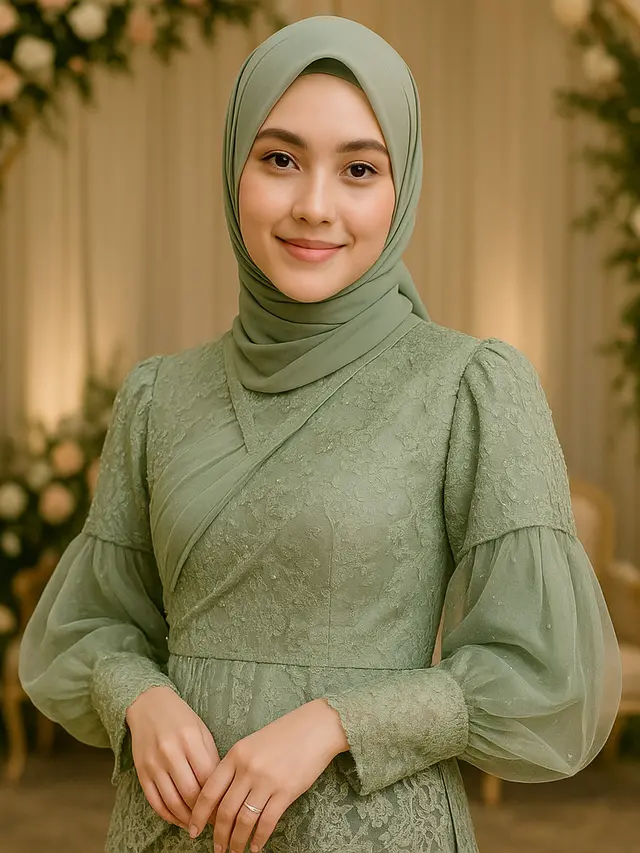 Model Baju Bridesmaid Brokat