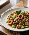 Resep Cumi Tumis Petai dengan Sambal Bawang. (AI Generated)