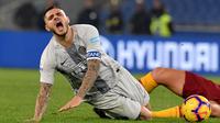 Mauro Icardi dapat kritik pelatih Inter Milan (Tiziana FABI / AFP)