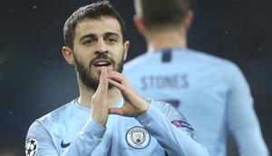 3. Bernardo Silva - Mantan pemain AS Monaco ini tampil luar biasa dan memastikan absennya De Bruyne tidak terasa. Gelandang Portugal itu menunjukkan serangkaian penampilan yang mengesankan sepanjang musim. (AP/Efrem Lukatsky)