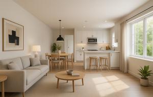 Gambar Rumah Tipe 36 Konsep Open Plan (created by AI)