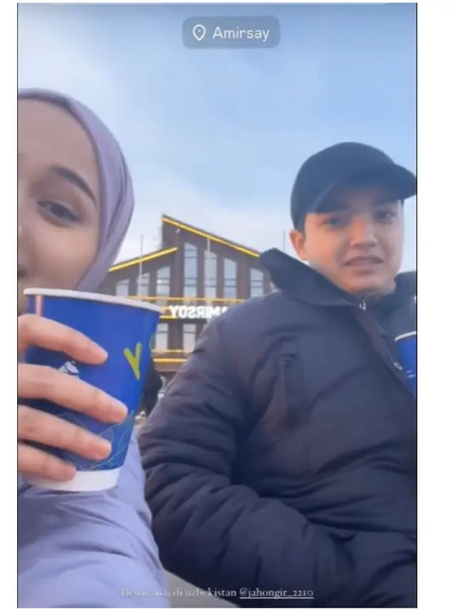 6 Momen Nadzira Shafa Bertemu Tour Guide Mirip Ameer Azzikra di Uzbekistan