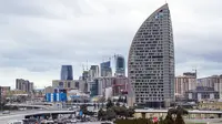 Gedung Pencakar Langit Milik Donald Trump di Azerbaijan Terbakar