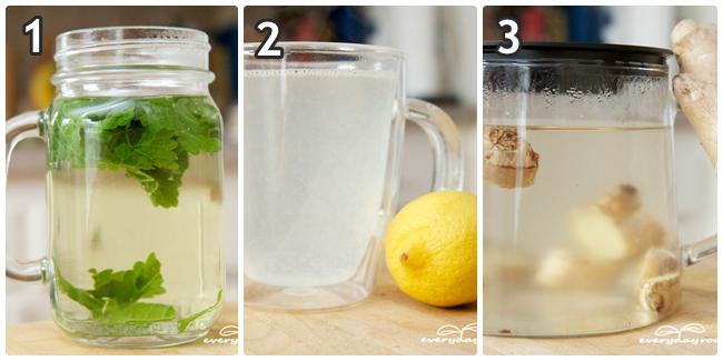 3 minuman yang bisa membantu Anda untuk meredakan sakit perut. | Foto: copyright everydayroots.com