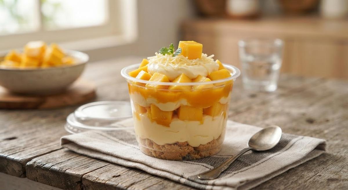 Resep Dessert Cup Mangga Keju,