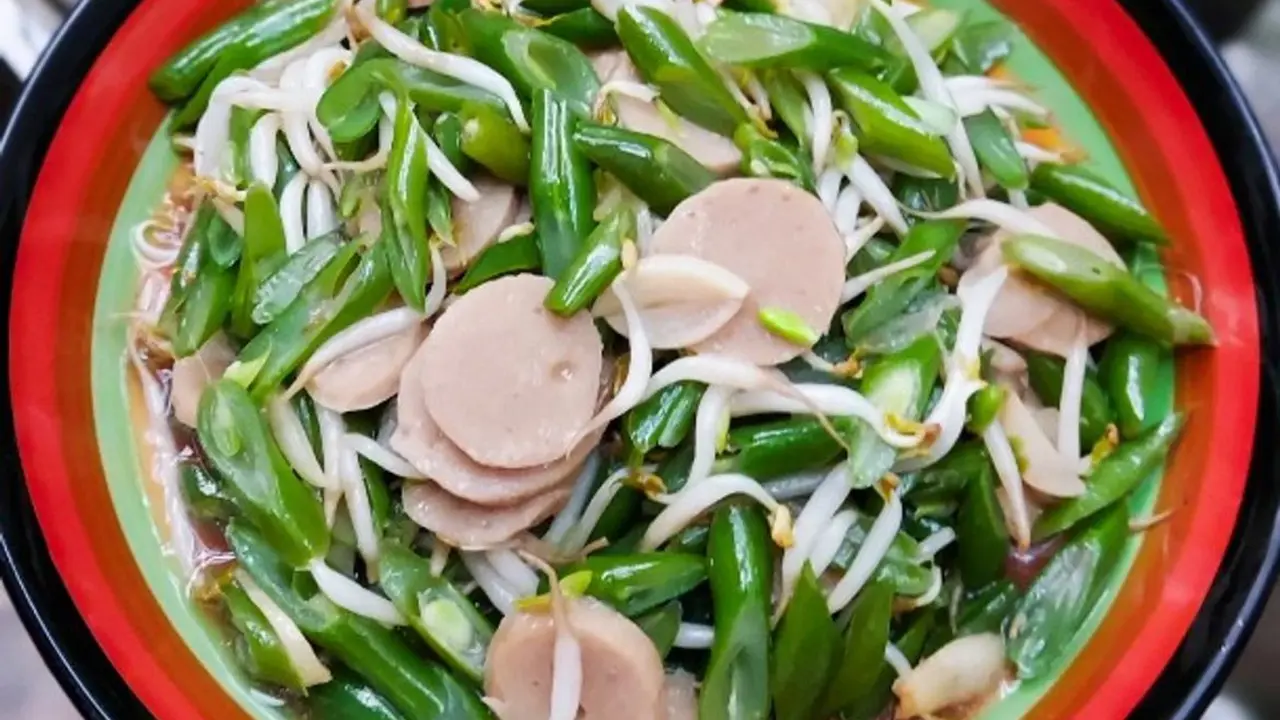 Oseng buncis bakso