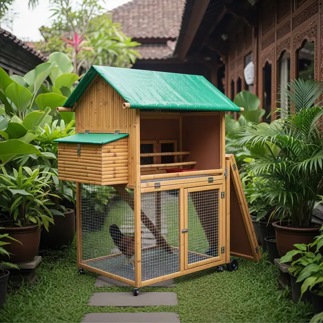 Model Kandang Ayam Kecil untuk Halaman Sempit