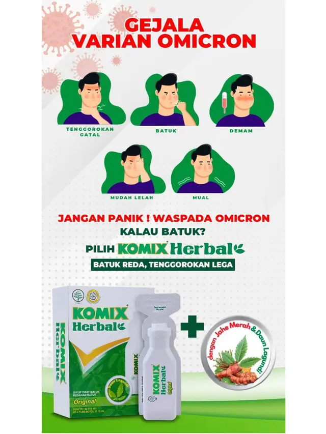 Tracing Omicron di Indonesia Tembus 60 Kasus, Stop Panik Saatnya Jaga Daya Tahan Tubuh